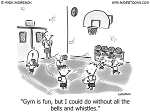 gym cartoon