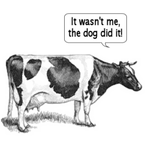 cow-farts the dog did it